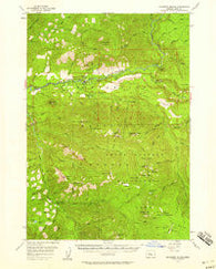 Mc Kenzie Bridge Oregon Historical topographic map, 1:62500 scale, 15 X 15 Minute, Year 1955