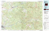 Mc Kenzie River Oregon Historical topographic map, 1:100000 scale, 30 X 60 Minute, Year 1983