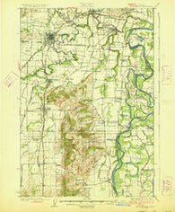 Mc Minnville Oregon Historical topographic map, 1:62500 scale, 15 X 15 Minute, Year 1926