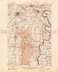 Mc Minnville Oregon Historical topographic map, 1:62500 scale, 15 X 15 Minute, Year 1926