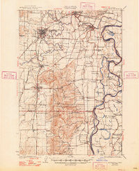 Mc Minnville Oregon Historical topographic map, 1:62500 scale, 15 X 15 Minute, Year 1926