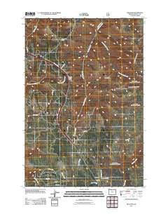 Meacham Oregon Historical topographic map, 1:24000 scale, 7.5 X 7.5 Minute, Year 2011