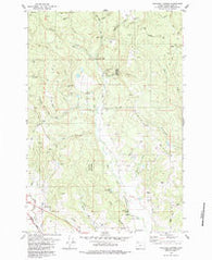 Meacham Corner Oregon Historical topographic map, 1:24000 scale, 7.5 X 7.5 Minute, Year 1979