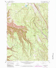 Meacham Lake Oregon Historical topographic map, 1:24000 scale, 7.5 X 7.5 Minute, Year 1963