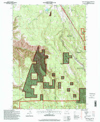 Meacham Lake Oregon Historical topographic map, 1:24000 scale, 7.5 X 7.5 Minute, Year 1995