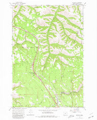 Meacham Oregon Historical topographic map, 1:24000 scale, 7.5 X 7.5 Minute, Year 1964