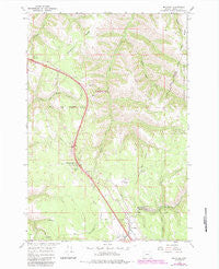 Meacham Oregon Historical topographic map, 1:24000 scale, 7.5 X 7.5 Minute, Year 1964