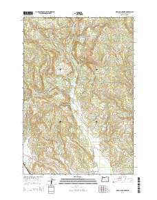 Meacham Corner Oregon Current topographic map, 1:24000 scale, 7.5 X 7.5 Minute, Year 2014