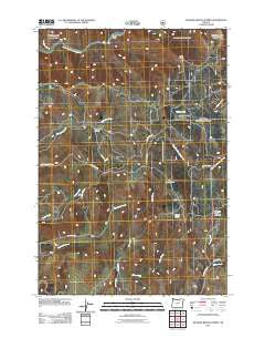Meadow Brook Summit Oregon Historical topographic map, 1:24000 scale, 7.5 X 7.5 Minute, Year 2011
