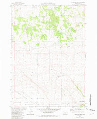 Mean Rock Well Oregon Historical topographic map, 1:24000 scale, 7.5 X 7.5 Minute, Year 1981