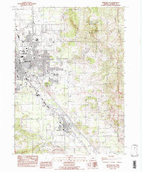 Medford East Oregon Historical topographic map, 1:24000 scale, 7.5 X 7.5 Minute, Year 1983