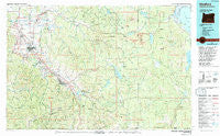 Medford Oregon Historical topographic map, 1:100000 scale, 30 X 60 Minute, Year 1978