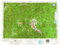 Medford Oregon Historical topographic map, 1:250000 scale, 1 X 2 Degree, Year 1955
