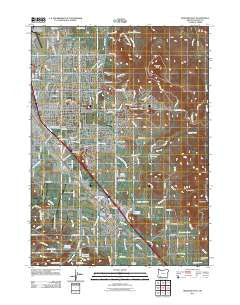 Medford East Oregon Historical topographic map, 1:24000 scale, 7.5 X 7.5 Minute, Year 2011