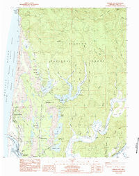 Mercer Lake Oregon Historical topographic map, 1:24000 scale, 7.5 X 7.5 Minute, Year 1984