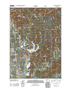 Mercer Lake Oregon Historical topographic map, 1:24000 scale, 7.5 X 7.5 Minute, Year 2011