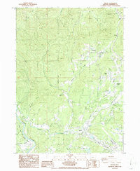 Merlin Oregon Historical topographic map, 1:24000 scale, 7.5 X 7.5 Minute, Year 1986