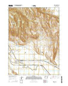 Merrill Oregon Current topographic map, 1:24000 scale, 7.5 X 7.5 Minute, Year 2014