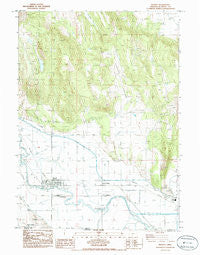 Merrill Oregon Historical topographic map, 1:24000 scale, 7.5 X 7.5 Minute, Year 1986