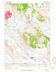 Merrill Oregon Historical topographic map, 1:62500 scale, 15 X 15 Minute, Year 1957