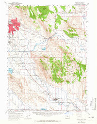 Merrill Oregon Historical topographic map, 1:62500 scale, 15 X 15 Minute, Year 1957