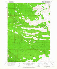 Metolius Bench Oregon Historical topographic map, 1:24000 scale, 7.5 X 7.5 Minute, Year 1962