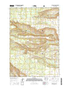 Metolius Bench Oregon Current topographic map, 1:24000 scale, 7.5 X 7.5 Minute, Year 2014