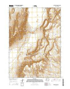 Mickey Springs Oregon Current topographic map, 1:24000 scale, 7.5 X 7.5 Minute, Year 2014