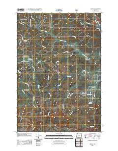 Midway Oregon Historical topographic map, 1:24000 scale, 7.5 X 7.5 Minute, Year 2011