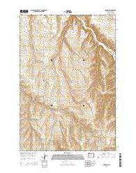 Mikkalo Oregon Current topographic map, 1:24000 scale, 7.5 X 7.5 Minute, Year 2014