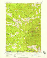 Mill City Oregon Historical topographic map, 1:62500 scale, 15 X 15 Minute, Year 1955