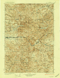 Mill City Oregon Historical topographic map, 1:125000 scale, 30 X 30 Minute, Year 1929