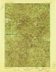 Mill City Oregon Historical topographic map, 1:125000 scale, 30 X 30 Minute, Year 1929