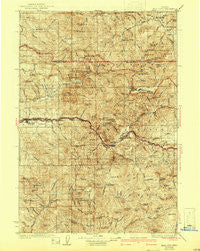 Mill City Oregon Historical topographic map, 1:125000 scale, 30 X 30 Minute, Year 1929