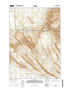 Millican Oregon Current topographic map, 1:24000 scale, 7.5 X 7.5 Minute, Year 2014