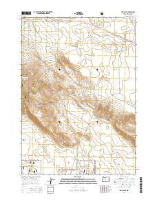 Millican SE Oregon Current topographic map, 1:24000 scale, 7.5 X 7.5 Minute, Year 2014