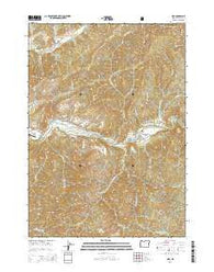 Milo Oregon Current topographic map, 1:24000 scale, 7.5 X 7.5 Minute, Year 2014