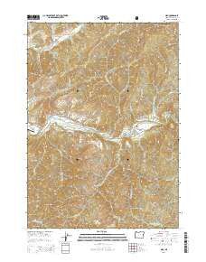 Milo Oregon Current topographic map, 1:24000 scale, 7.5 X 7.5 Minute, Year 2014
