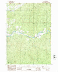 Milo Oregon Historical topographic map, 1:24000 scale, 7.5 X 7.5 Minute, Year 1986