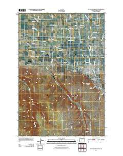 Milton-Freewater Oregon Historical topographic map, 1:24000 scale, 7.5 X 7.5 Minute, Year 2011