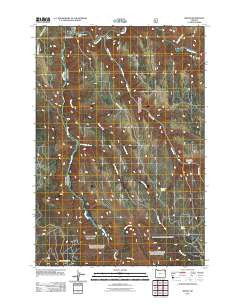 Minam Oregon Historical topographic map, 1:24000 scale, 7.5 X 7.5 Minute, Year 2011