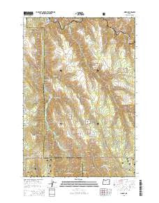 Minam Oregon Current topographic map, 1:24000 scale, 7.5 X 7.5 Minute, Year 2014