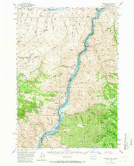 Mineral Idaho Historical topographic map, 1:62500 scale, 15 X 15 Minute, Year 1957