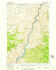 Mineral Idaho Historical topographic map, 1:62500 scale, 15 X 15 Minute, Year 1957