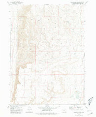 Miranda Flat SE Oregon Historical topographic map, 1:24000 scale, 7.5 X 7.5 Minute, Year 1981