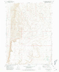 Miranda Flat SE Oregon Historical topographic map, 1:24000 scale, 7.5 X 7.5 Minute, Year 1981