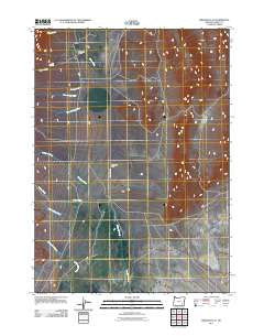 Miranda Flat Oregon Historical topographic map, 1:24000 scale, 7.5 X 7.5 Minute, Year 2011