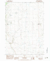 Misery Flat Oregon Historical topographic map, 1:24000 scale, 7.5 X 7.5 Minute, Year 1983