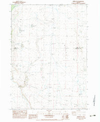 Misery Flat Oregon Historical topographic map, 1:24000 scale, 7.5 X 7.5 Minute, Year 1983