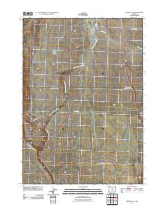 Misery Flat Oregon Historical topographic map, 1:24000 scale, 7.5 X 7.5 Minute, Year 2011